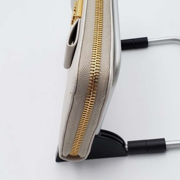 100% Authentic PRADA Saffiano Ribbon Leather Zippy Wallet - Picture 10 of 16